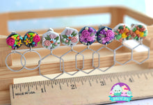 Load image into Gallery viewer, Custom Floral Metal Accent Studs