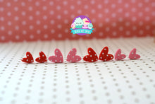Load image into Gallery viewer, Valentine's Polka Dot Silkscreen Studs