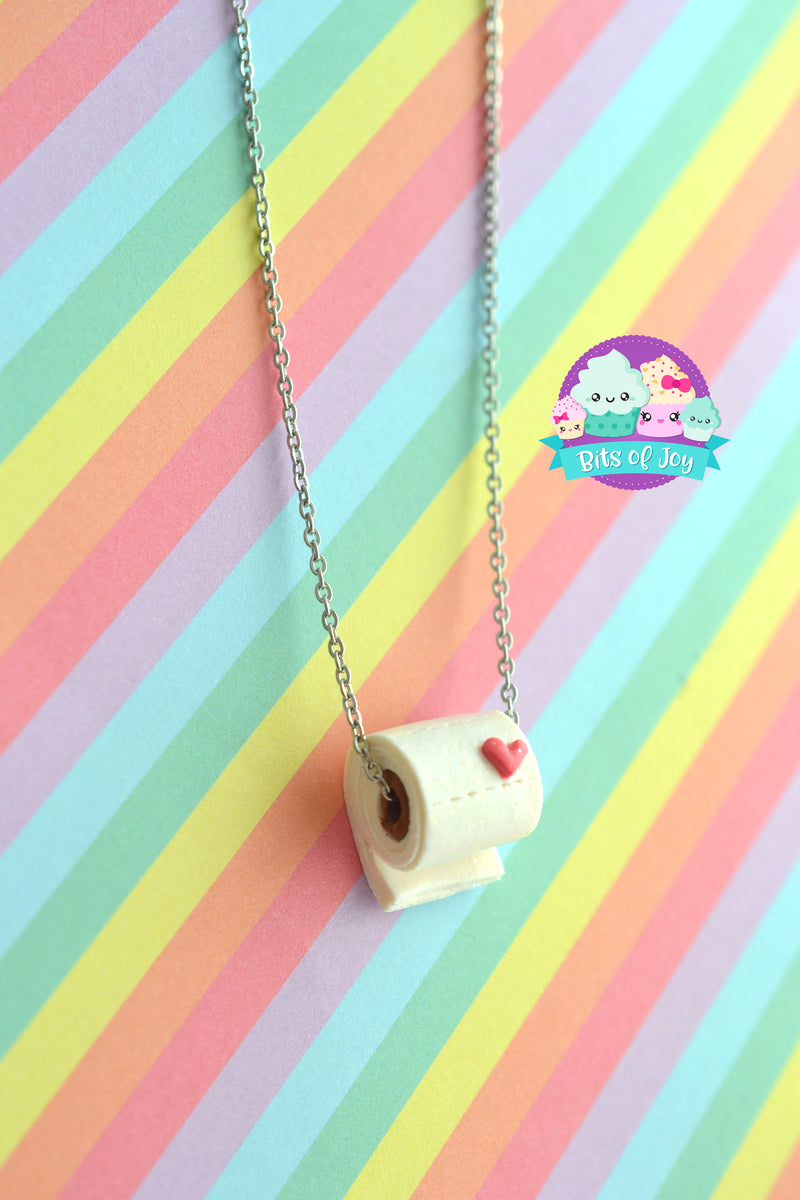 Toilet Paper Necklace Bits of Joy