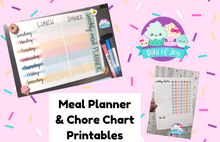 Load image into Gallery viewer, Bits of Joy Weekly Meal Planner &amp; Chore Chart Printables
