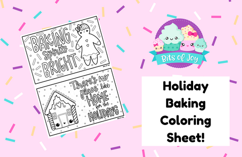 Holiday Baking Duo Art Prints Coloring Sheet