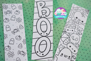 Halloween Bookmark Trio