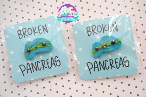 broken pancrease pin and magnet gifts