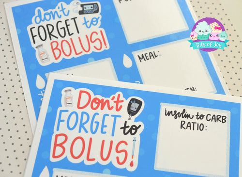 don't forget to bolus chart MDI