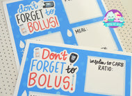 don't forget to bolus chart MDI