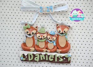 Animal Family Ornaments