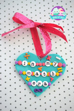 Load image into Gallery viewer, Eras Friendship Bracelet Inspired Heart Ornaments