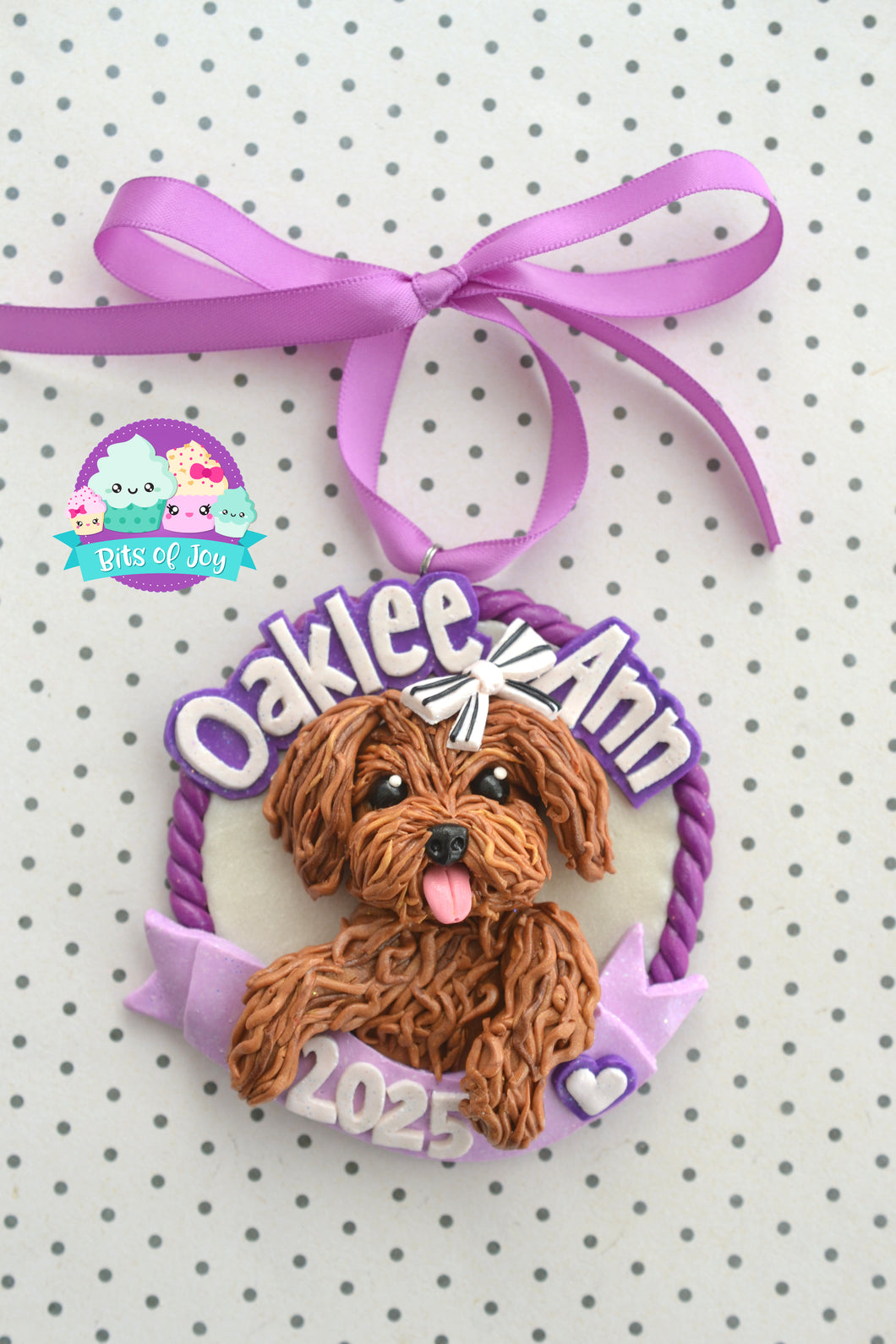 Custom Round Pet Portrait Ornaments