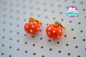 Pumpkin Hoop Earrings