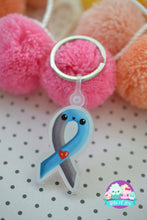 Load image into Gallery viewer, Type One Diabetes Awareness Ribbon Acrylic Keychain