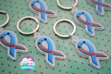 Load image into Gallery viewer, Type One Diabetes Awareness Ribbon Acrylic Keychain