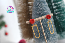 Load image into Gallery viewer, You&#39;re a Beauty Gold Rose Studs