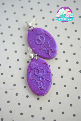 Dancing Skeleton Textured Studs