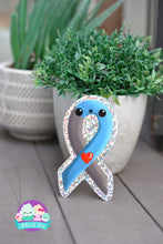 Load image into Gallery viewer, Type 1 Diabetes Awareness Ribbon Sticker