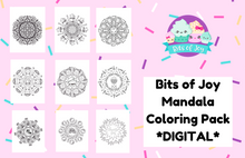 Load image into Gallery viewer, Bits of Joy Mandala Coloring Pack-DIGITAL PRODUCT