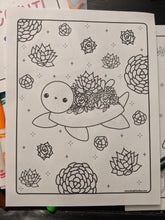 Load image into Gallery viewer, Succulent Turtle Coloring Sheet