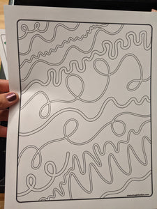 Loopy Lines Coloring Sheet