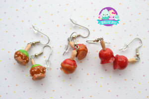 Caramel & Candy Apple Earrings