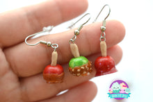 Load image into Gallery viewer, Caramel &amp; Candy Apple Earrings