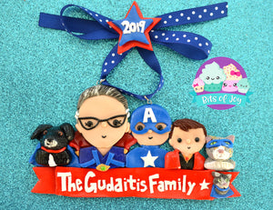 Themed Dress Up Family Ornaments