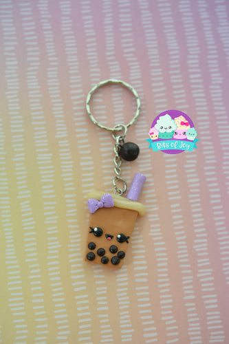 Boba Milk Tea Keychain Set