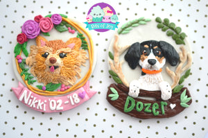 Custom Round Pet Portrait Ornaments