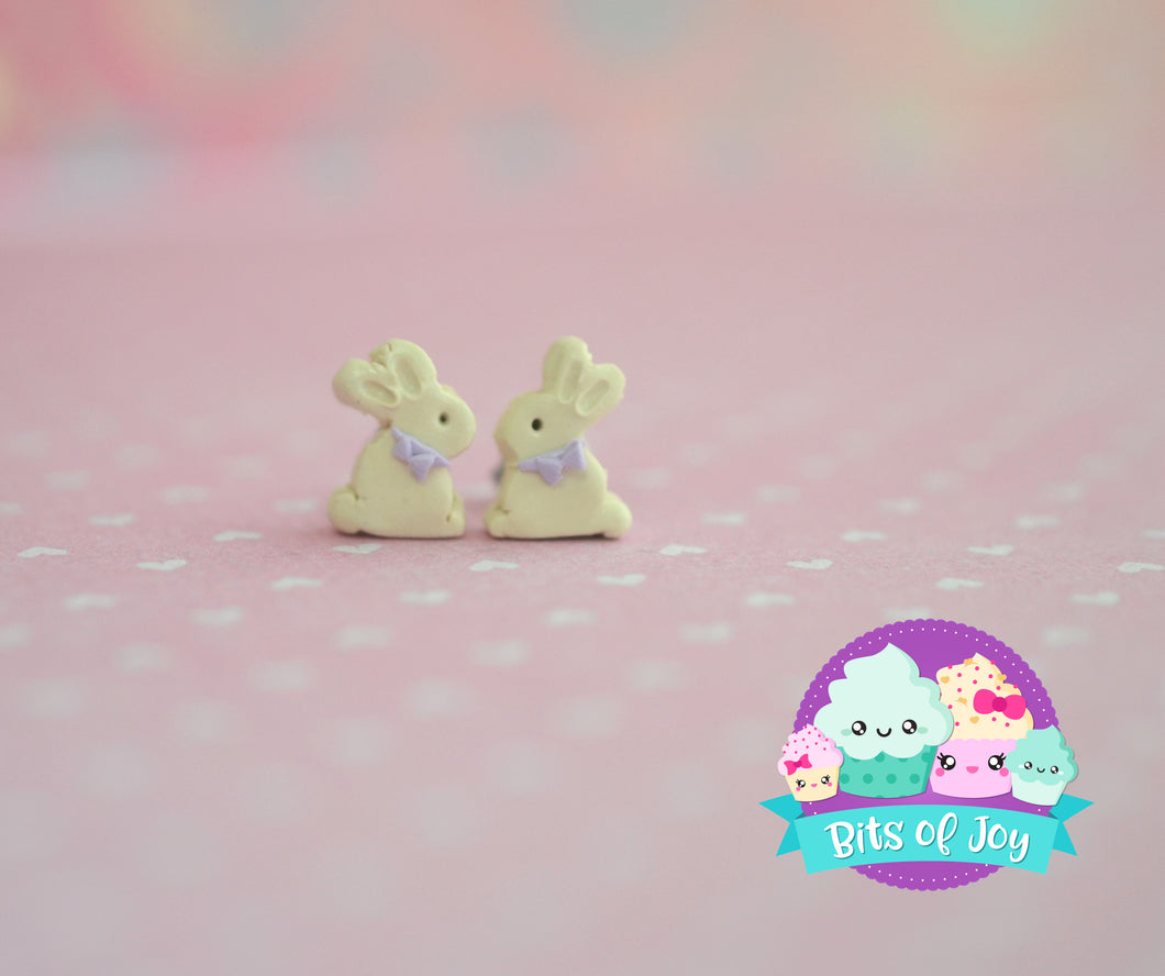 Chocolate Bunny Studs