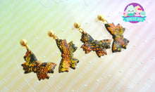 Load image into Gallery viewer, Butterfly in the Sky Alcohol Ink Earrings