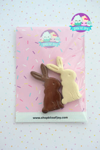 Chocolate Bunny Magnets