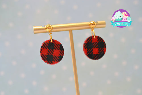 Buffalo Plaid Dangles-Two Shapes