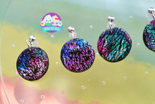 Load image into Gallery viewer, Circle Alcohol Ink Earrings