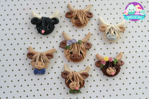 Highland Cow Cuties Magnets