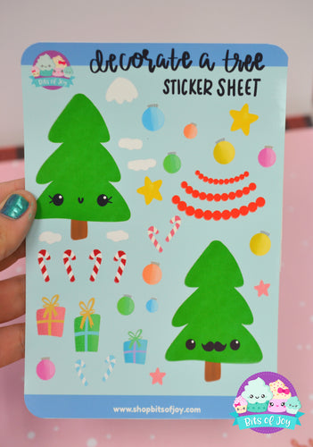 Decorate a Tree Sticker Sheet