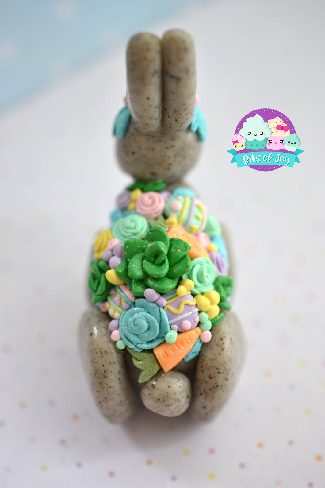 Easter Bunny Succulent Figurine