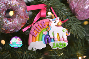 Magical Rainbow Unicorn Ornament