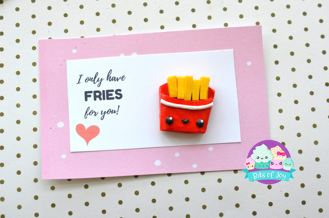 French Fries Valentine's Pun Card