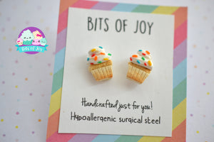 Funfetti Cupcake Studs