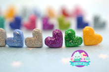 Load image into Gallery viewer, Glitter Heart Studs