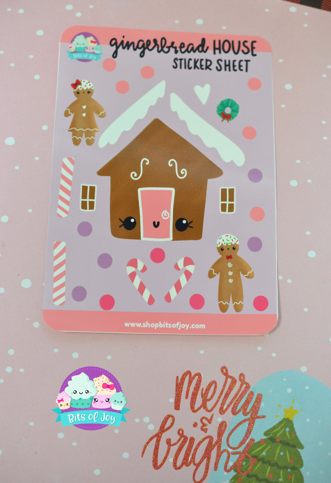Decorate a Gingerbread House Sticker Sheet