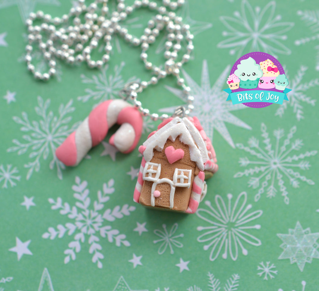 Custom Gingerbread House Necklace