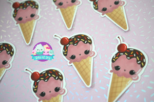 Kawaii Ice Cream Sticker GIRL