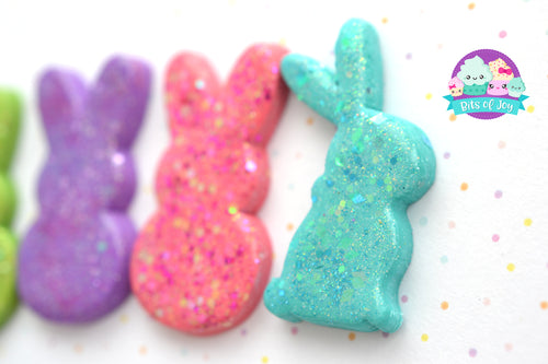 Bright Glitter Peep and Bunny Magnets