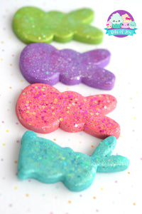 Bright Glitter Peep and Bunny Magnets