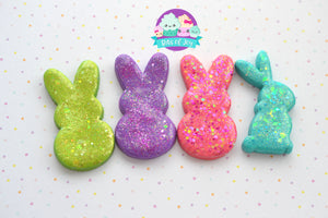 Bright Glitter Peep and Bunny Magnets