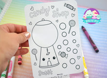 Load image into Gallery viewer, Color Your Own Bubblegum Machine Sticker Sheet
