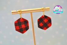 Load image into Gallery viewer, Buffalo Plaid Dangles-Two Shapes