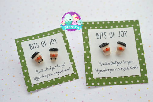 Pumpkin Spice Latte Studs