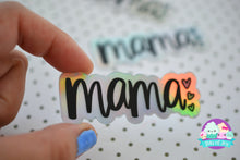 Load image into Gallery viewer, Holographic Handlettered Mama Sticker