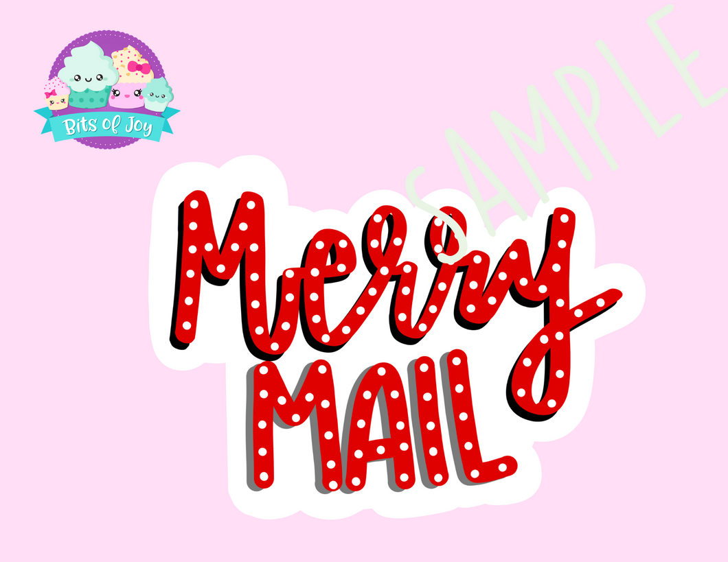 Merry Mail Digital Sticker File