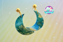 Load image into Gallery viewer, Moonlight Dreams Alcohol Ink Earrings